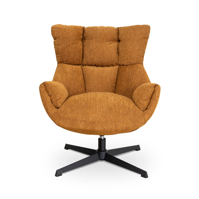Orion Swivel Armchair - Honey Yellow