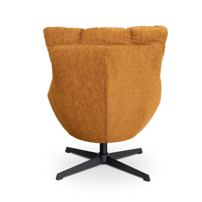 Orion Swivel Armchair - Honey Yellow