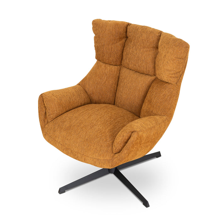 Orion Swivel Armchair - Honey Yellow