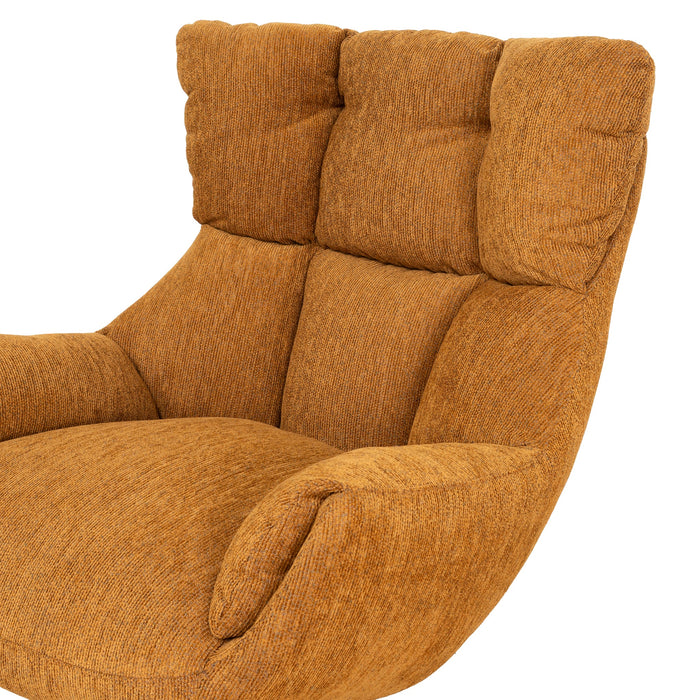 Orion Swivel Armchair - Honey Yellow
