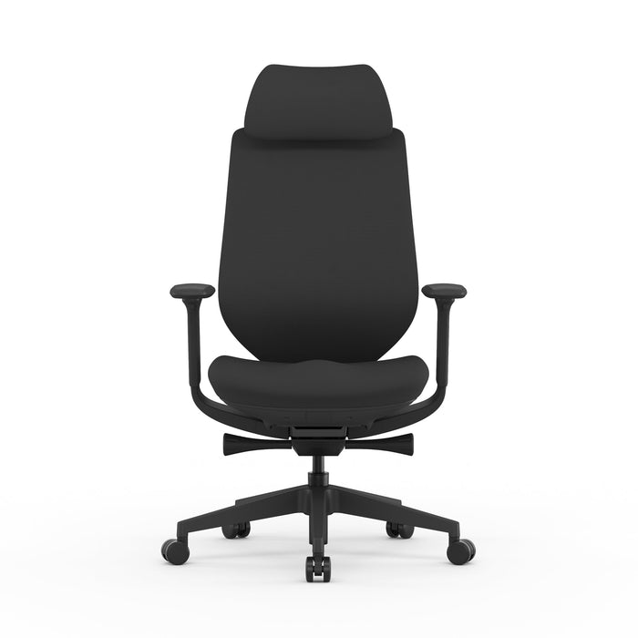 Velsan Mesh Office Chair - Full Black with Headrest