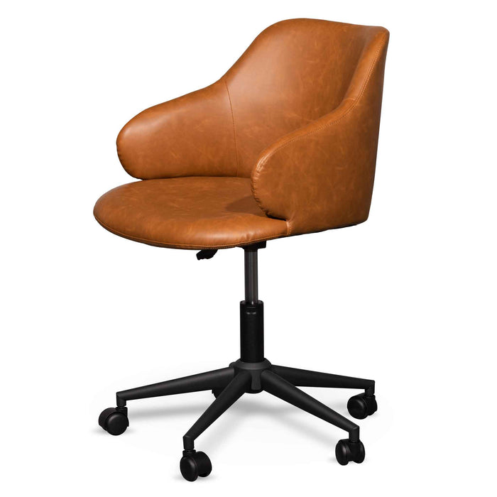 COC6510-LF Office Chair - Vintage Tan with Black Base