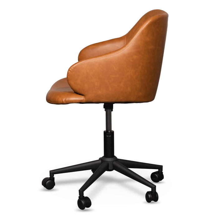 COC6510-LF Office Chair - Vintage Tan with Black Base