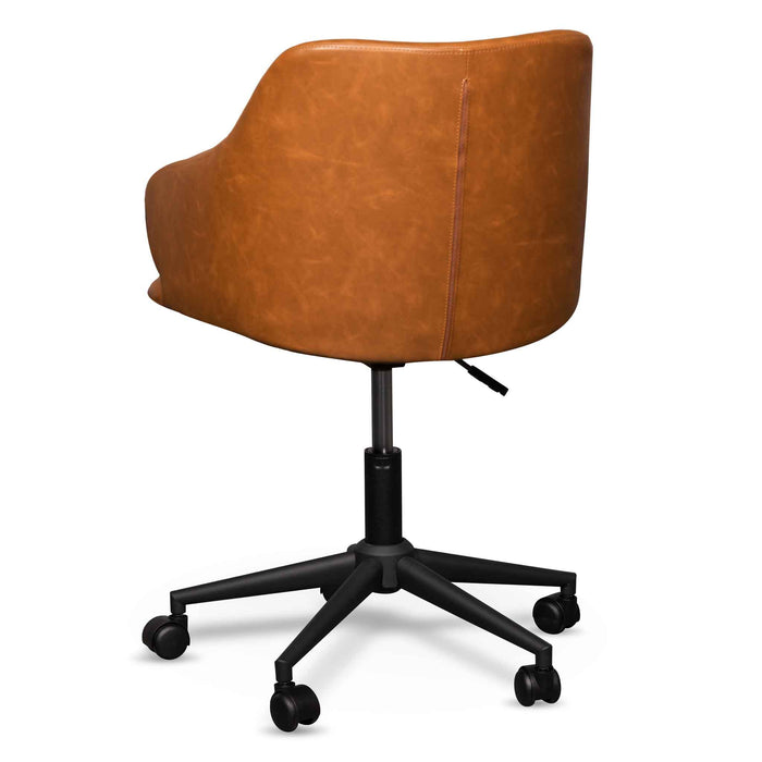 COC6510-LF Office Chair - Vintage Tan with Black Base