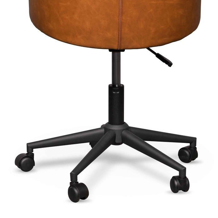 COC6510-LF Office Chair - Vintage Tan with Black Base