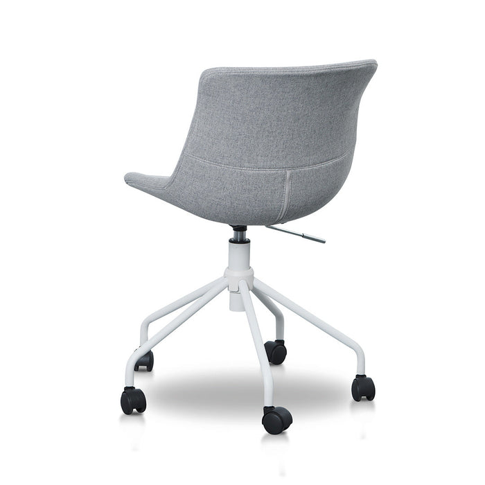 COC8502-LF Office Bar Chair - Light Grey with White Base