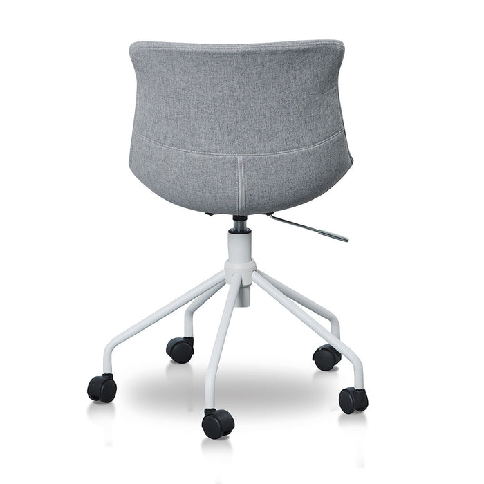 COC8502-LF Office Bar Chair - Light Grey with White Base