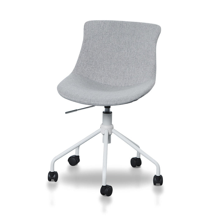 COC8502-LF Office Bar Chair - Light Grey with White Base