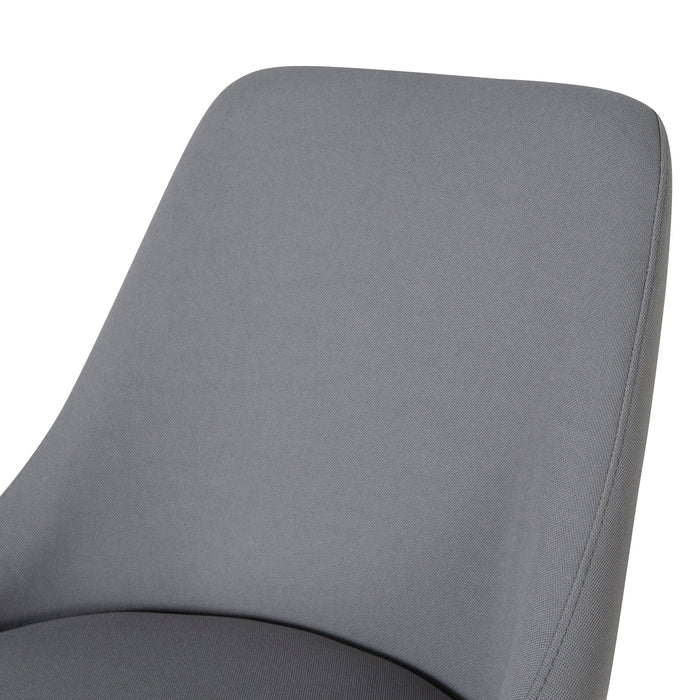 COC8963-UN Grey Fabric Office Chair - Black Base