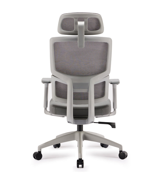 COC8964-UN Mesh Ergonomic Office Chair with Headrest - Grey