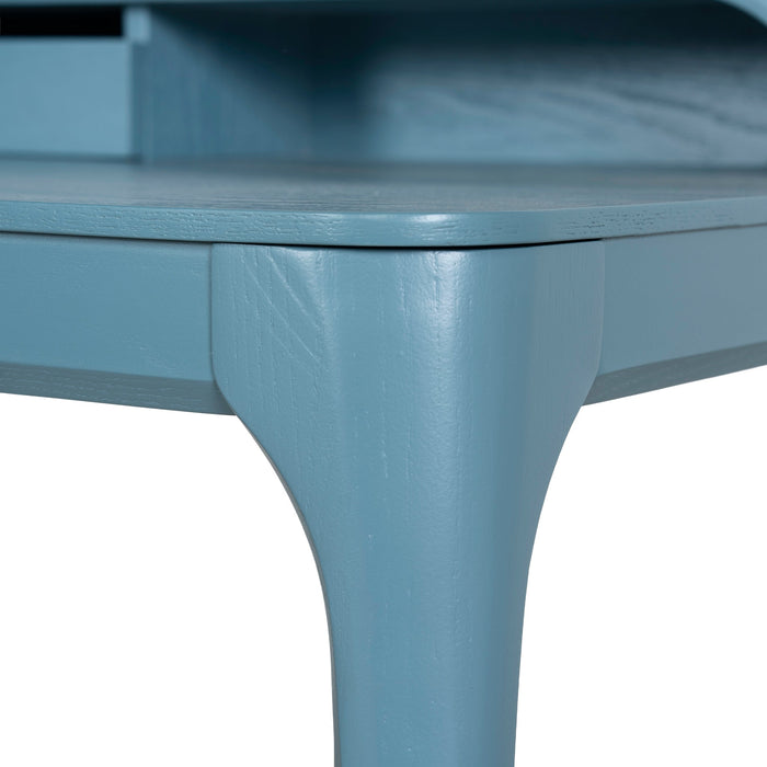 Reva Wooden Home Office Desk - Light Blue