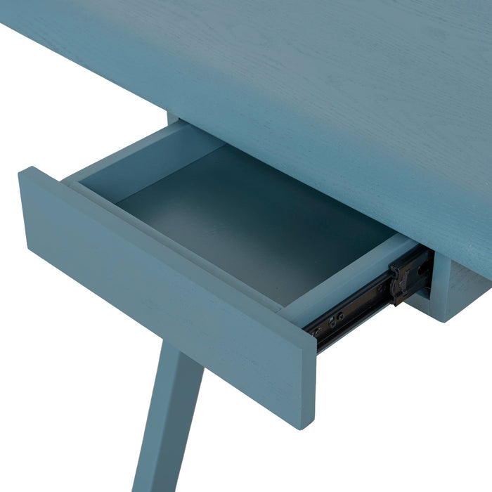 Ruban Wooden Home Office Desk - Light Blue