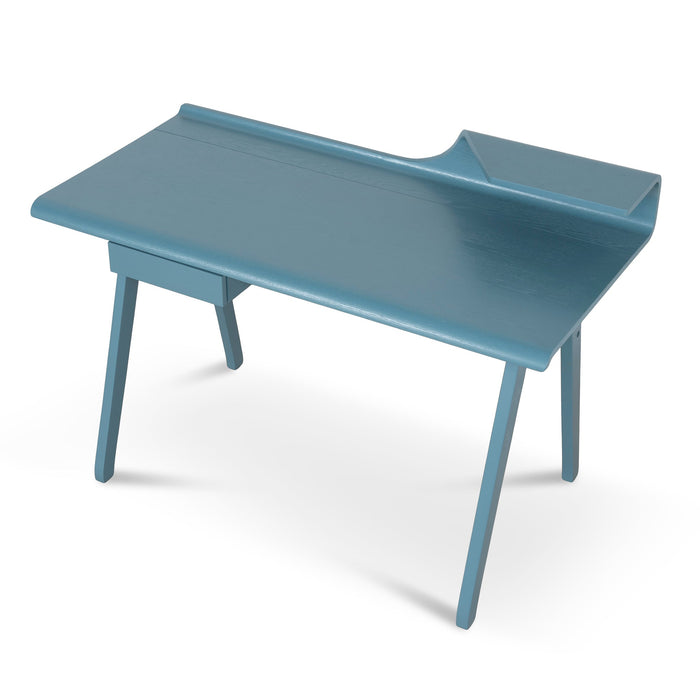 Ruban Wooden Home Office Desk - Light Blue