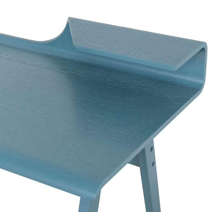 Ruban Wooden Home Office Desk - Light Blue