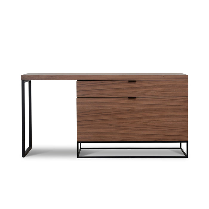 Anwen Extendable Home Office Desk - Walnut