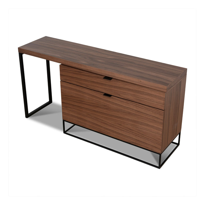 Anwen Extendable Home Office Desk - Walnut