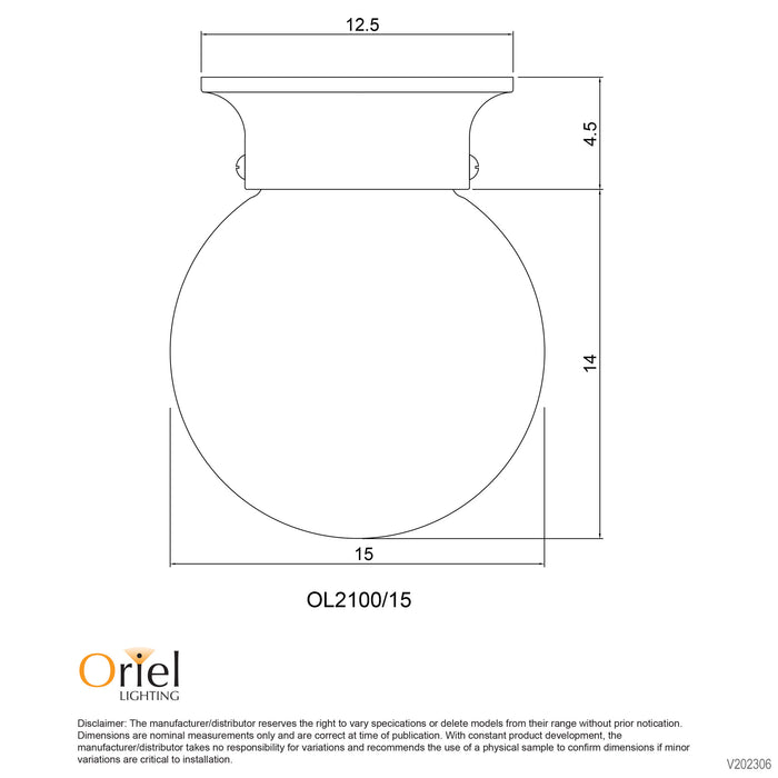 Jetball 15 White Ceiling Light