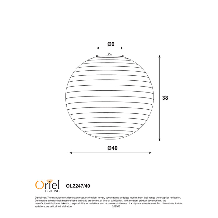 Kanto.40 Round Flax Light