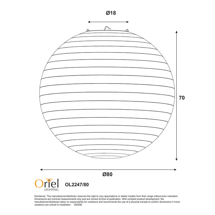 Kanto.80 Round Flax Light
