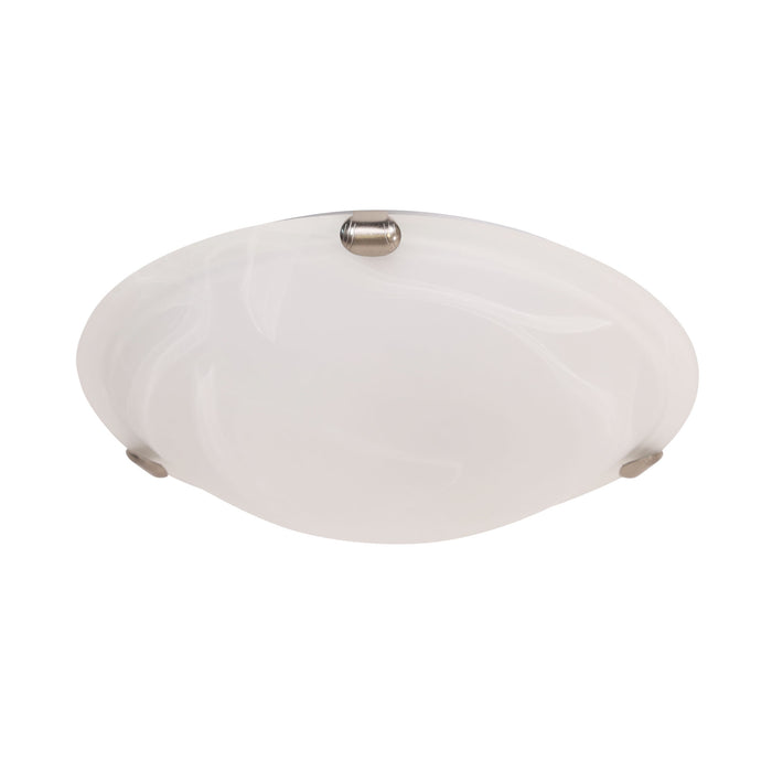 Remo 30 Brushed Chrome Oyster Ceiling Light