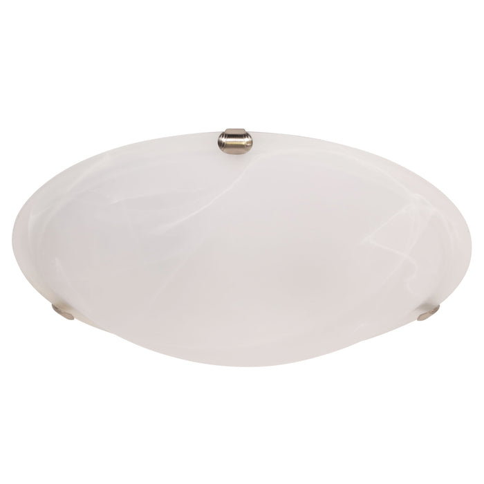 Remo 40 Brushed Chrome Oyster Ceiling Light