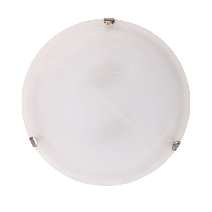 Remo 40 Brushed Chrome Oyster Ceiling Light