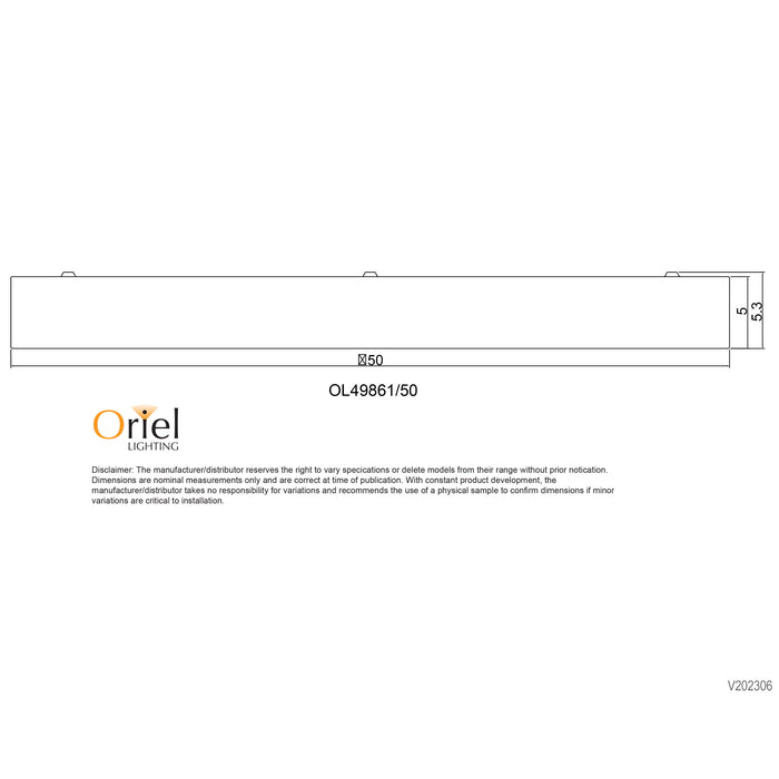 Orbis.50 White Ceiling Light