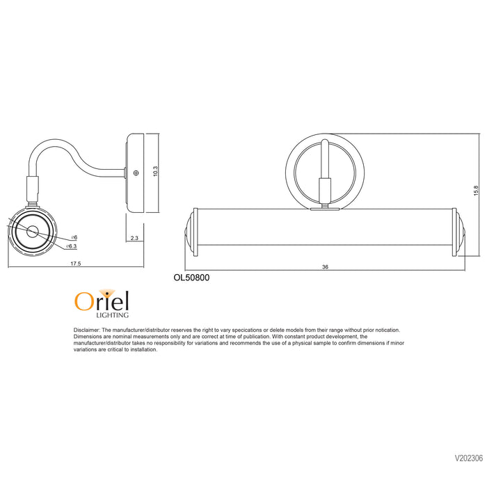 Picture Light Chrome Wall Light