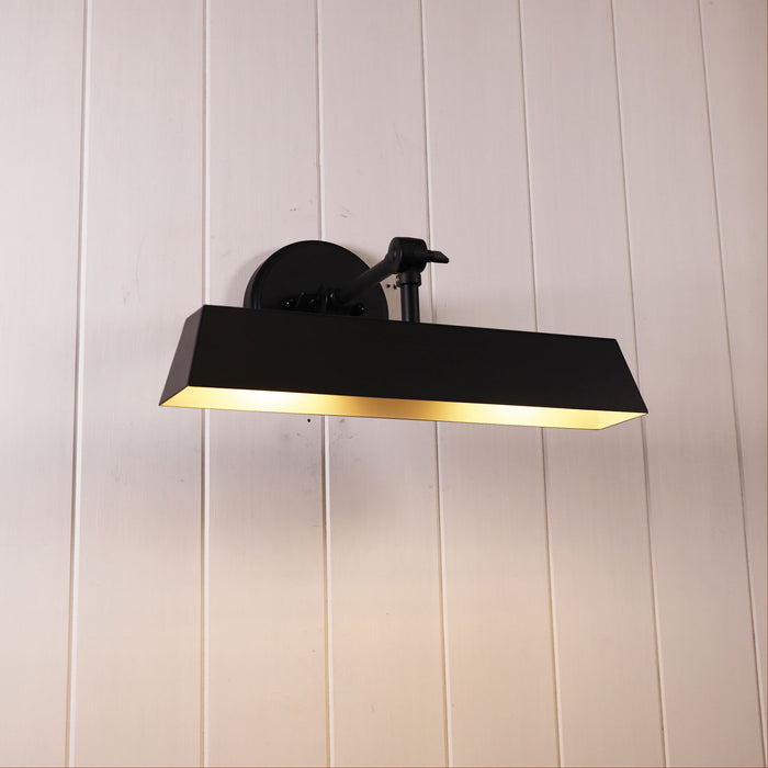 Loxby Black Wall Light