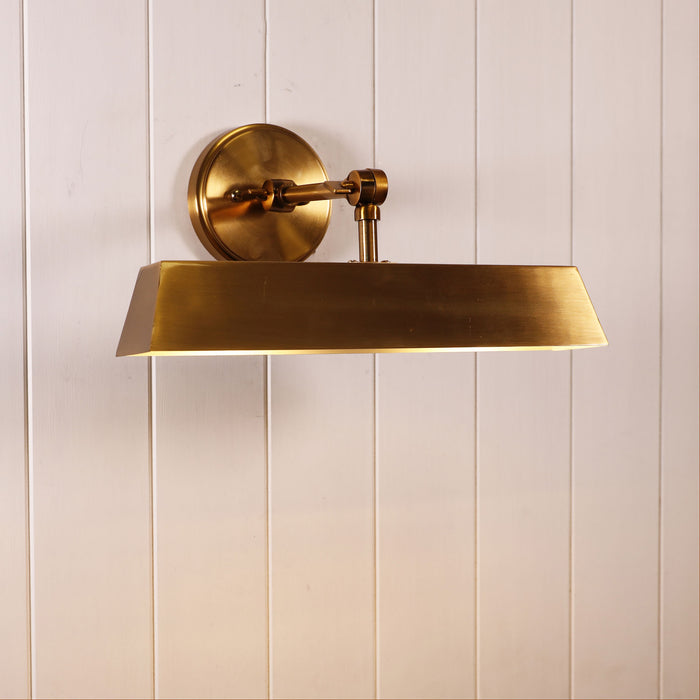 Loxby Satin Brass Wall Light