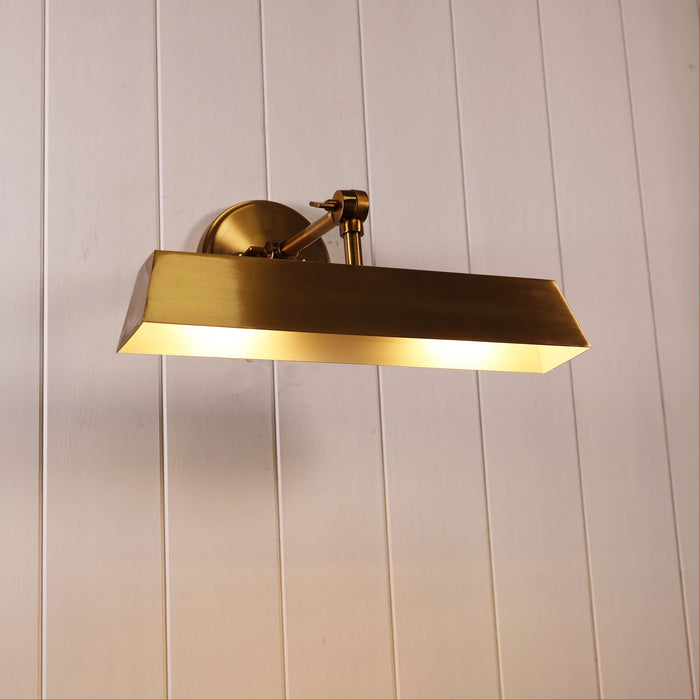 Loxby Satin Brass Wall Light