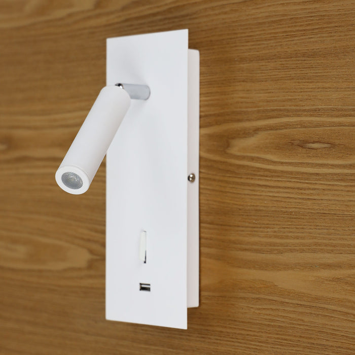 Hotel W Switch - White Wall Light
