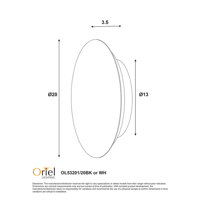 Dot.20 Black Wall Light