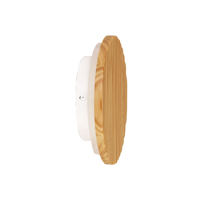 Dot.20 Scalloped Wood Wall Light