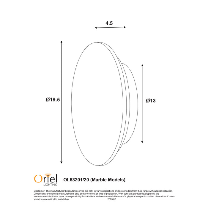 Dot.20 Travertine Wall Light