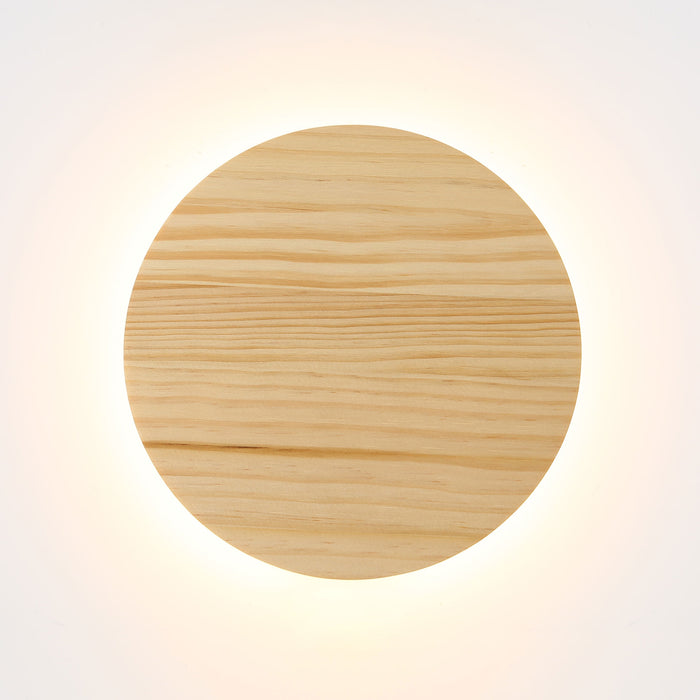Dot.25 Natural Wood Wall Light