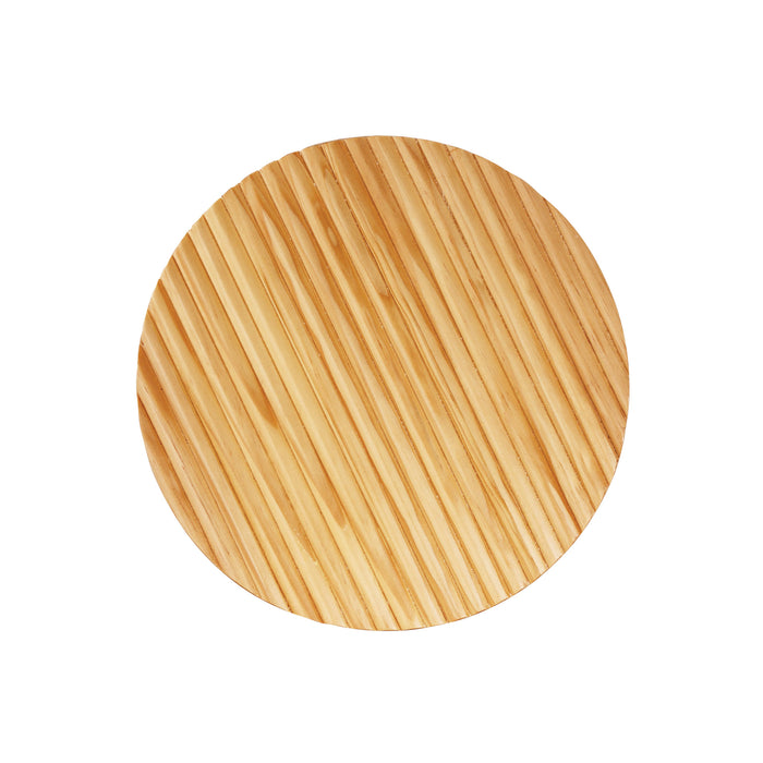 Dot.25 Scalloped Wood Wall Light