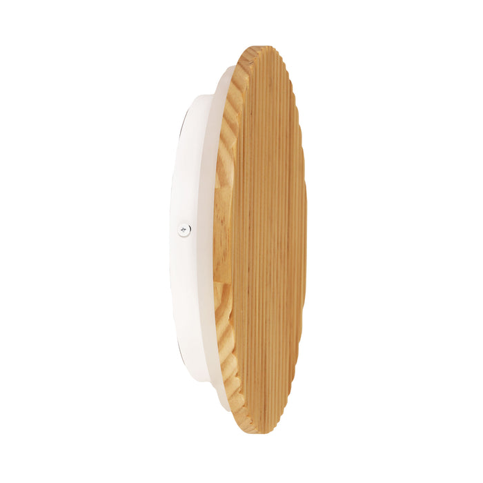 Dot.25 Scalloped Wood Wall Light