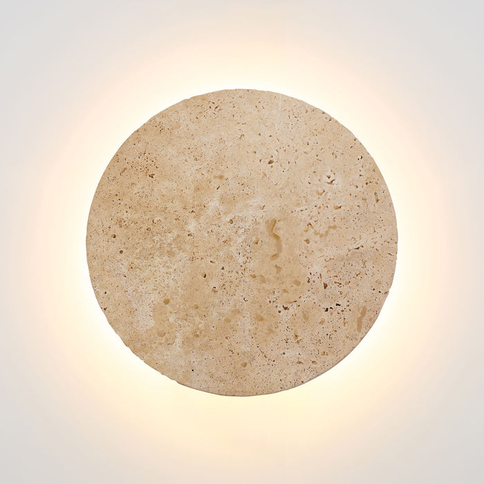 Dot.25 Travertine Wall Light