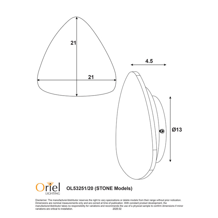 Reul.20 Travertine Wall Light