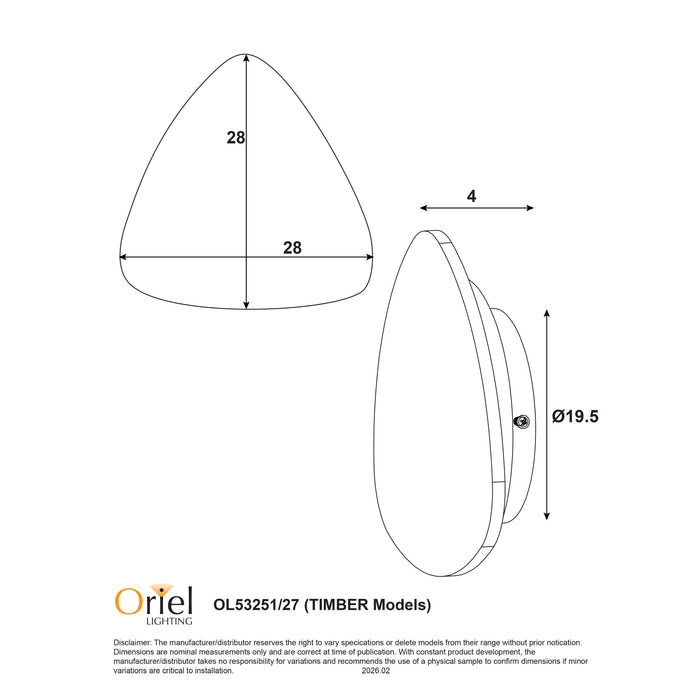 Reul.27 Wood Wall Light
