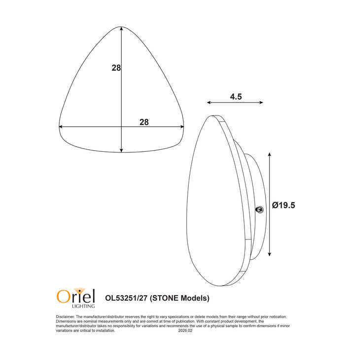 Reul.27 Travertine Wall Light