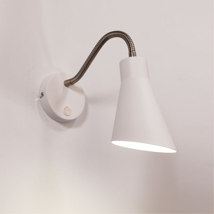 Thor Switched White Wall Light