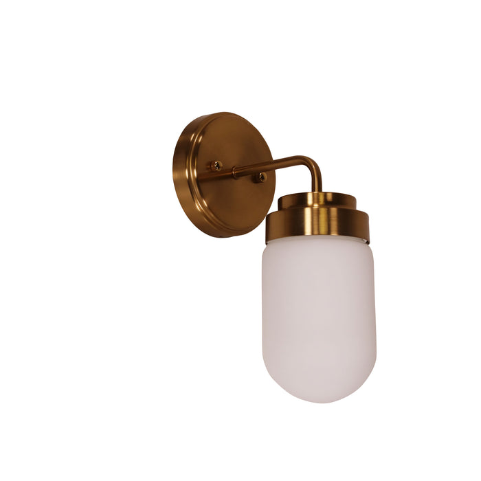 Dunburn Satin Brass Wall Light