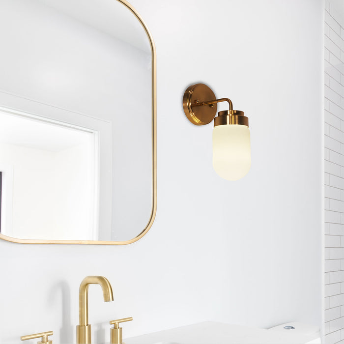 Dunburn Satin Brass Wall Light