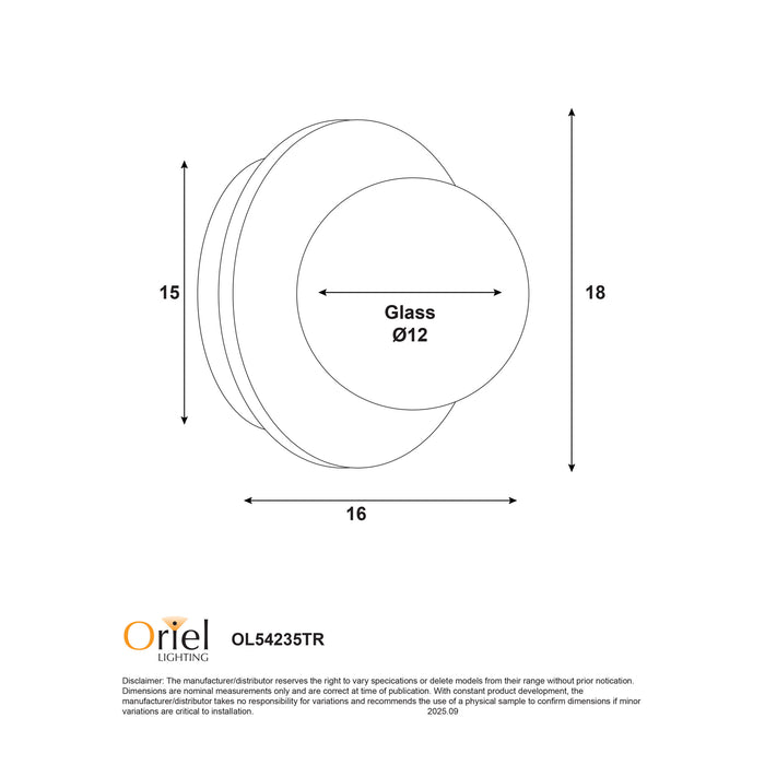 Elf G9 Travertine Wall Light