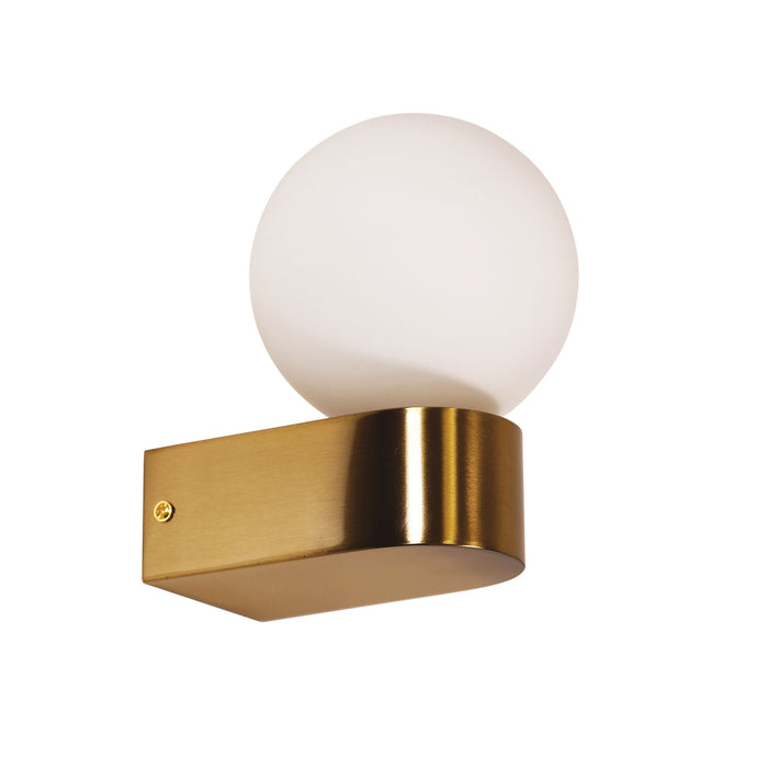 Minne Satin Brass Wall Light