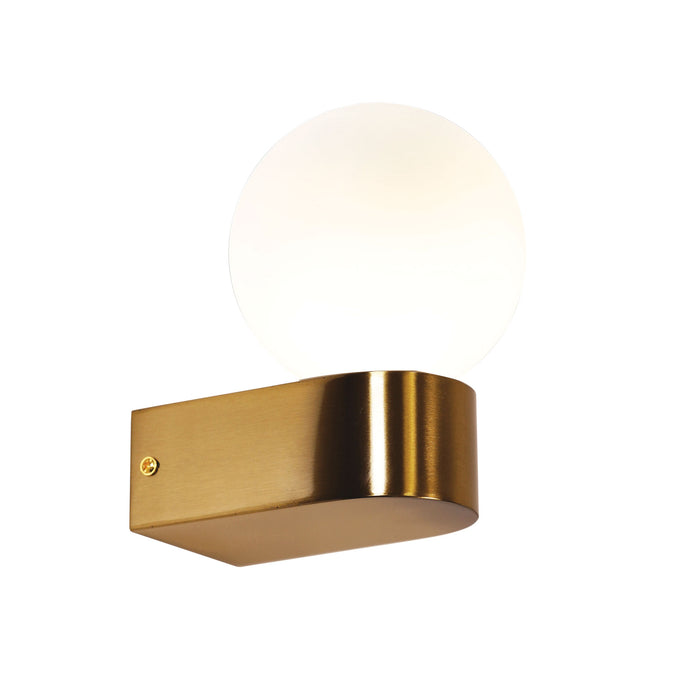 Minne Satin Brass Wall Light