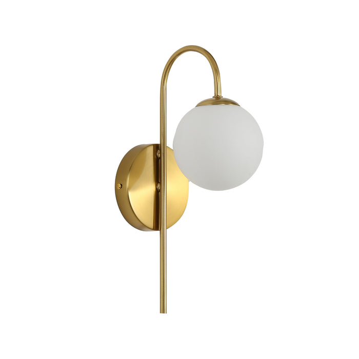 Noxe Satin Brass Wall Light