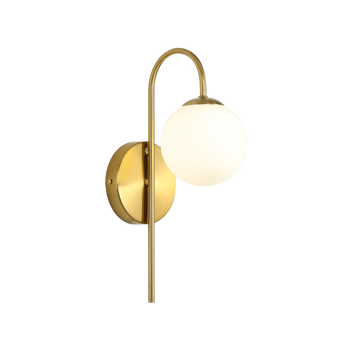 Noxe Satin Brass Wall Light